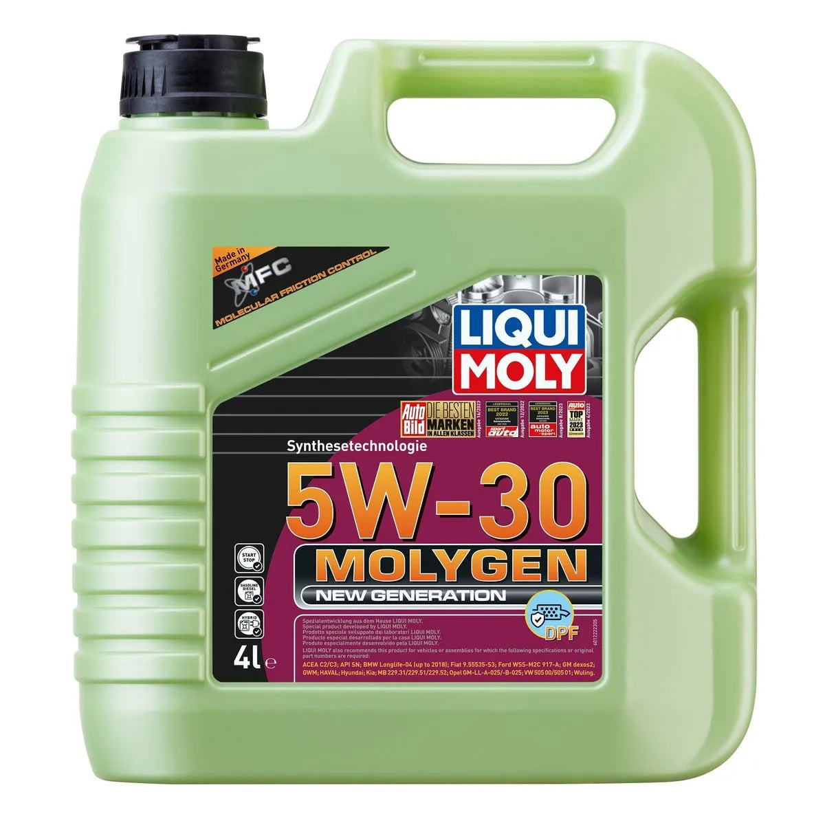 Aceite Para Motor Liqui Moly 5W30 Molygen New Generation DPF 4 Litros