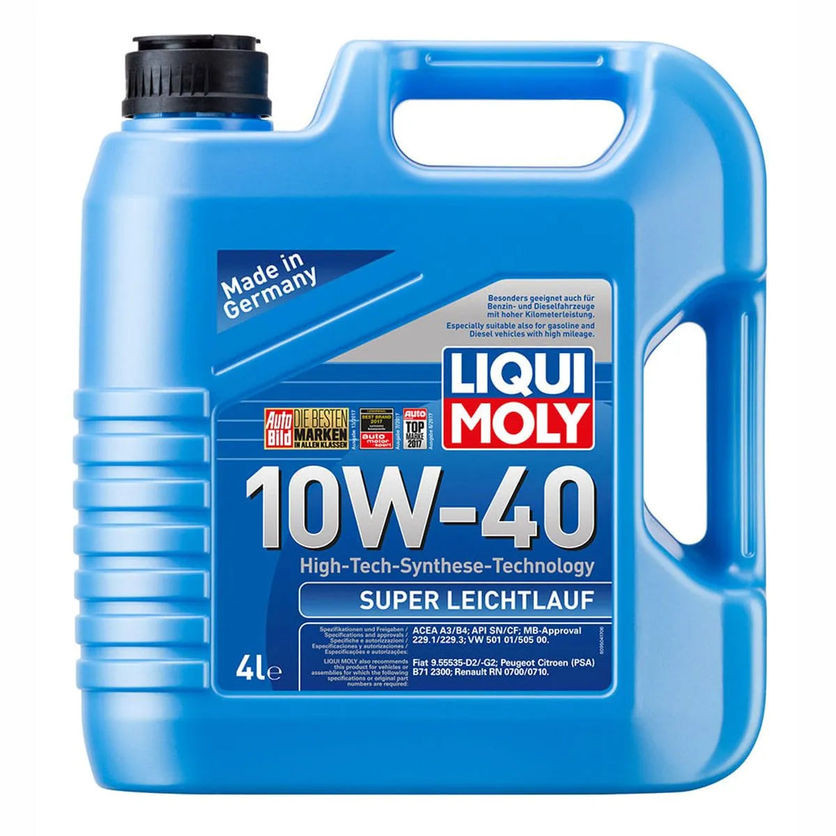 Aceite Para Motor Liqui Moly 10W40 Super LeichtLauf 4 Litros
