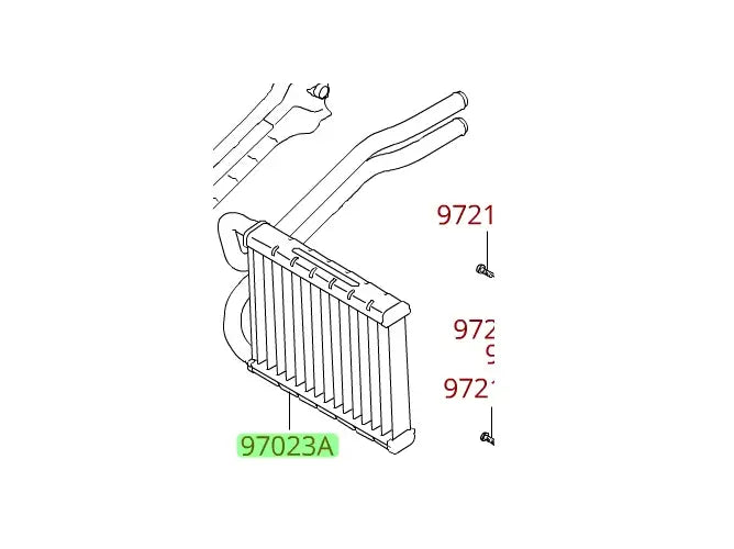 Radiador de Calefaccion Alternativo Koreano Hyundai Elantra 2011 2012 2013 2014 2015 2016