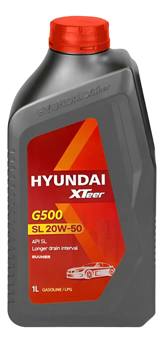 Aceite Para Motor Hyundai 20W50 G500 API SL 1 Litro