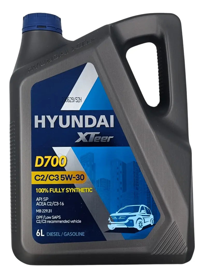 Aceite Para Motor Hyundai 5W30 D700 API SP ACEA C2/C3 DPF 6 Litros