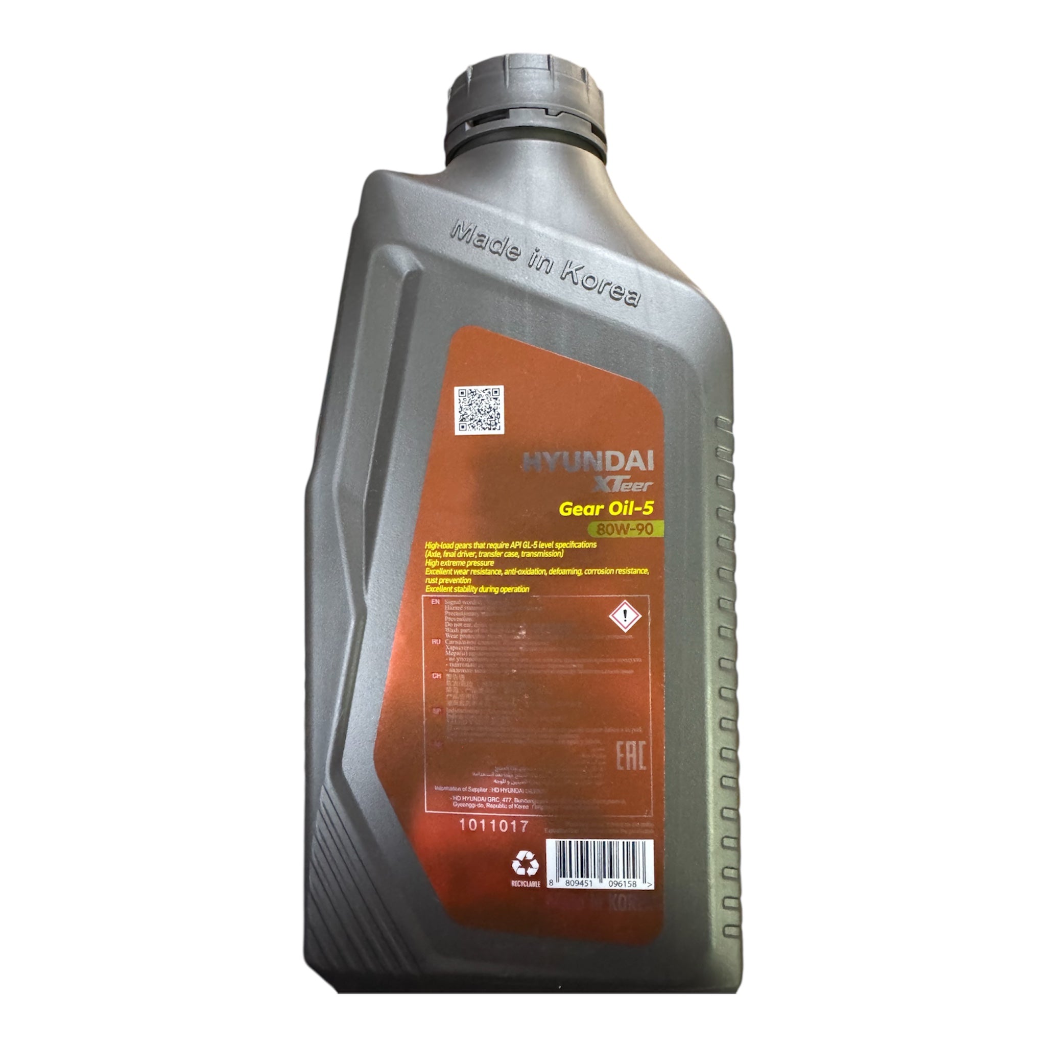 Aceite Caja Mecanica 1 Litro 80W90 GL5 Xteer Xteer hyundai
