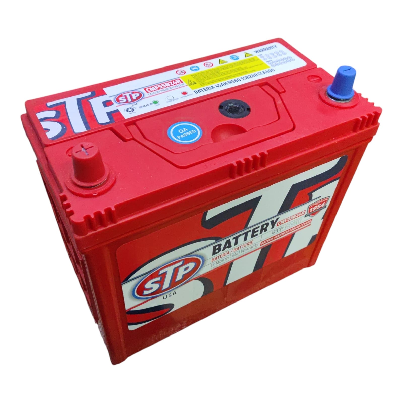 BATERIA 45AH NS60 CCA 400 (+ -) KIA K3 SONET CERATO 14/18 CARENS 22 STP B/DELGADO