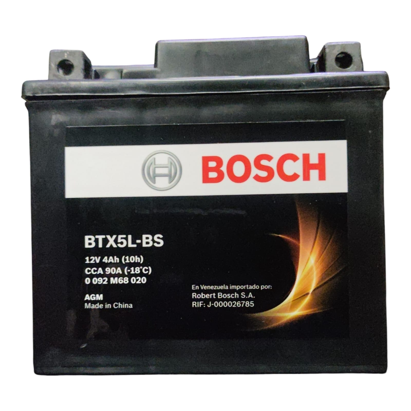 BATERIA PARA MOTO 4AH CCA90 (- +) L 113 - AN 70 - AL 105 BOSCH