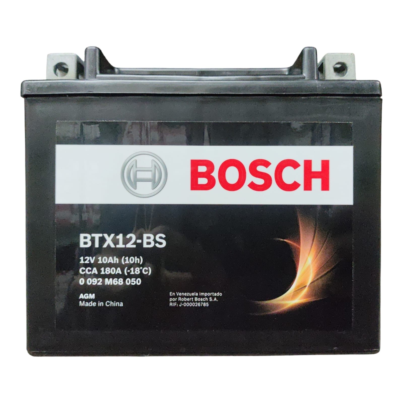 BATERIA PARA MOTO 10AH CCA180 (- +) L150 - AN 87 - AL 130 BOSCH