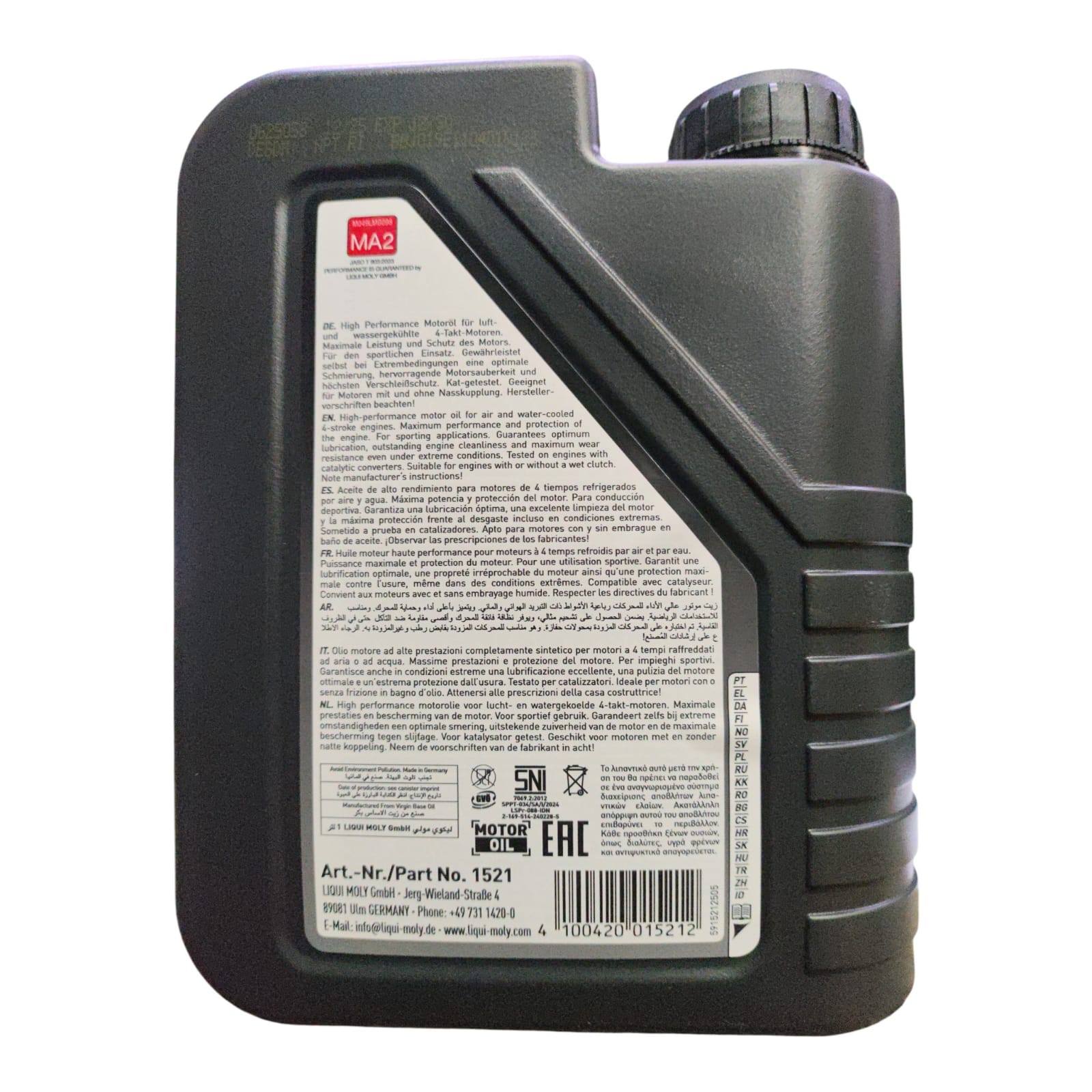 Aceite para Moto Liqui Moly 10W40 Street 1 Litro