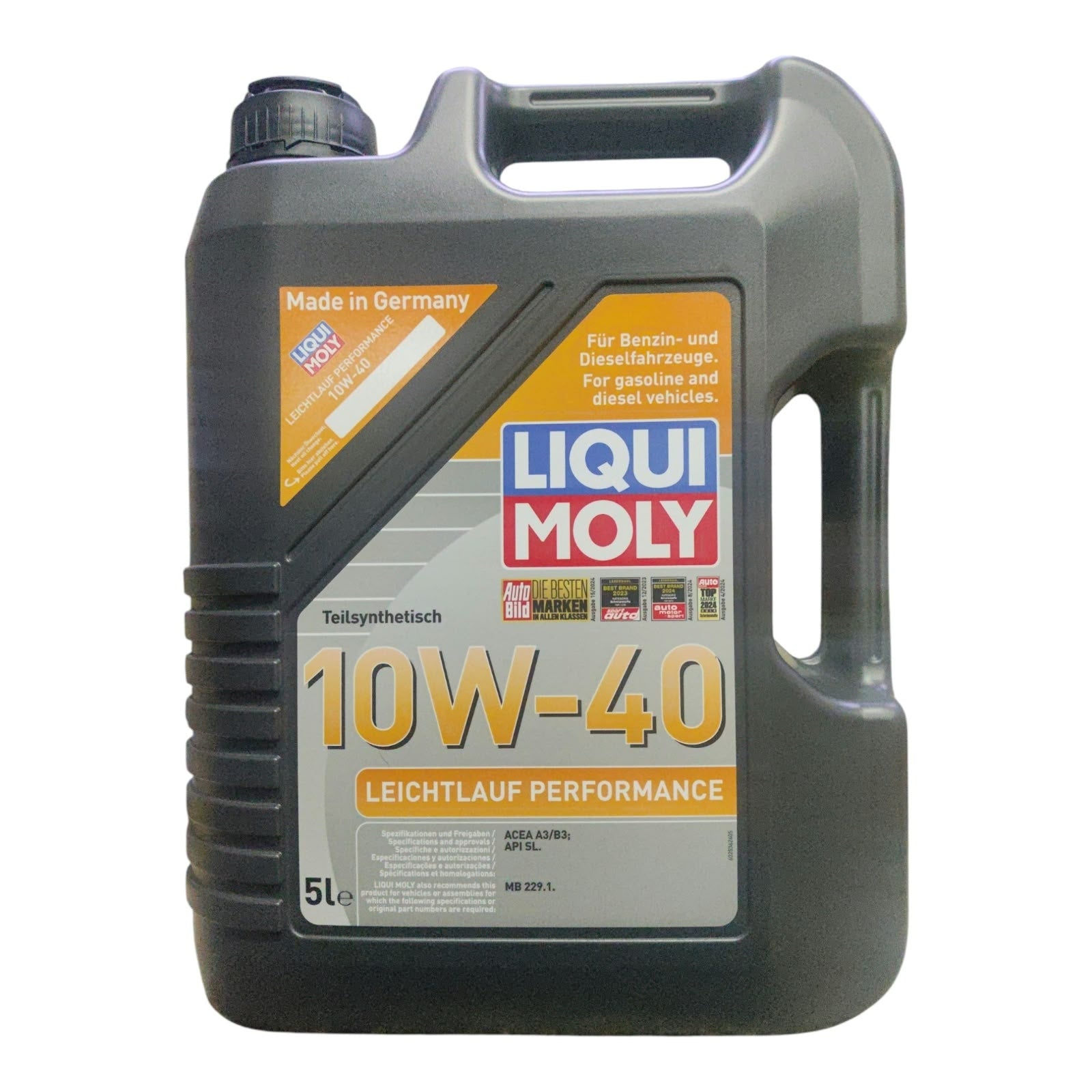 ACEITE MOTOR 10W40 LEICHTLAUF PERFORMANCE 5LTS LIQUI MOLY
