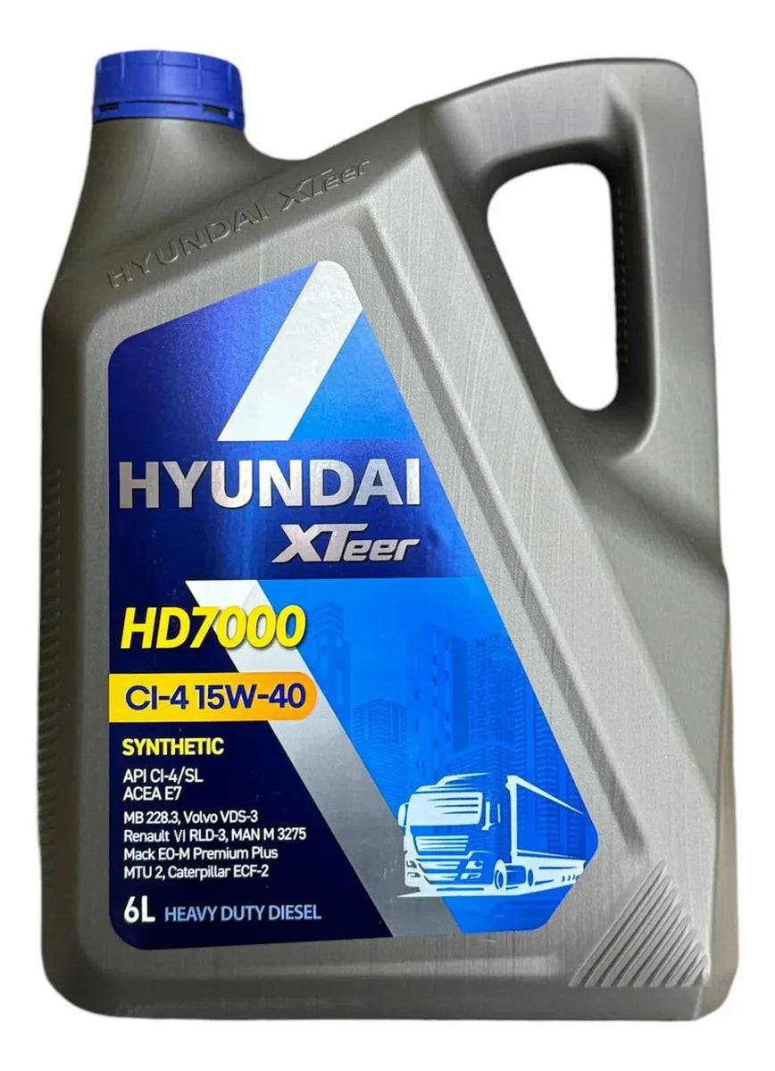 Aceite Motor 15W40 6 Litros Hyundai Xteer CI-4 API SN Xteer