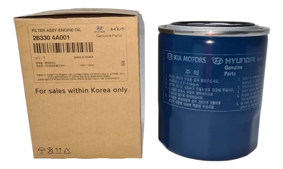 Filtro De Aceite Para Hyundai H-1 H-100 Mighty Porter Kia Frontier Sorento Carnival Original