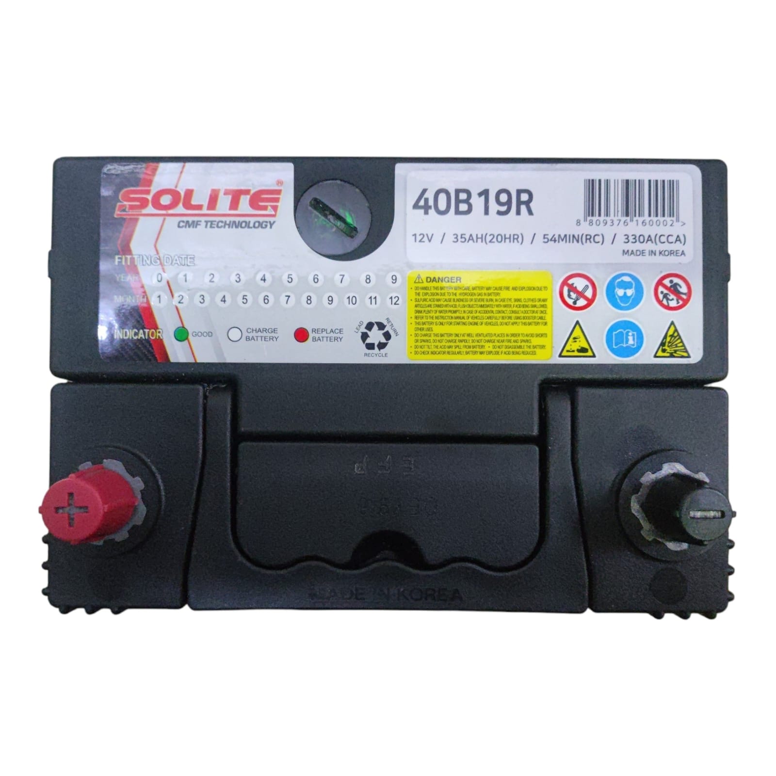 BATERIA 35AH CCA320-330 (+ -) I-10 1.1 I-20 MORNING /22 SOLITE