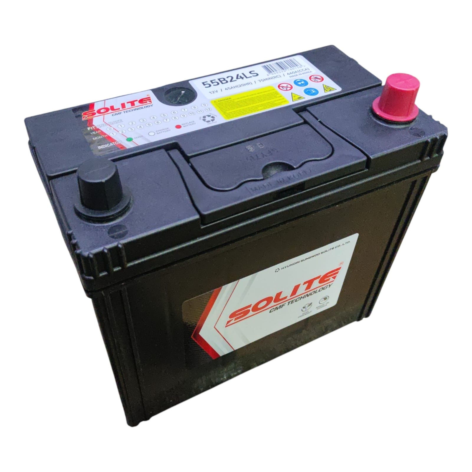 BATERIA 45AH NS60LS CCA400 (- +) KIA SOLUTO SOLITE