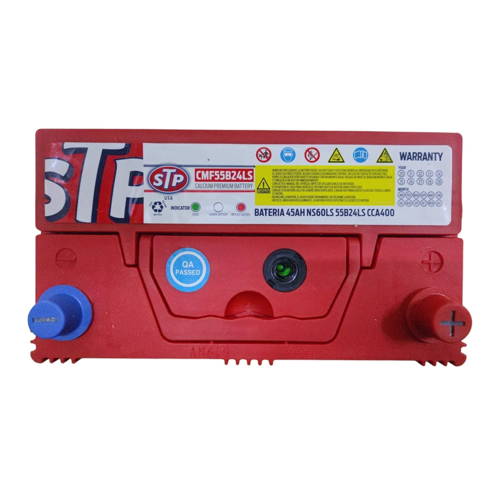 BATERIA 45AH NS60LS CCA400 (- +) KIA SOLUTO STP