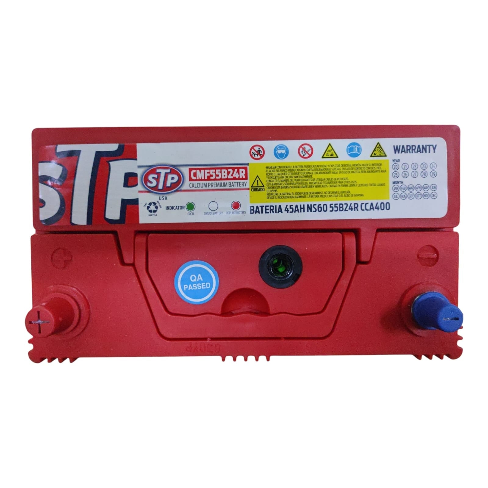 BATERIA 45AH NS60 CCA 400 (+ -) KIA K3 SONET CERATO 14/18 CARENS 22 STP B/DELGADO