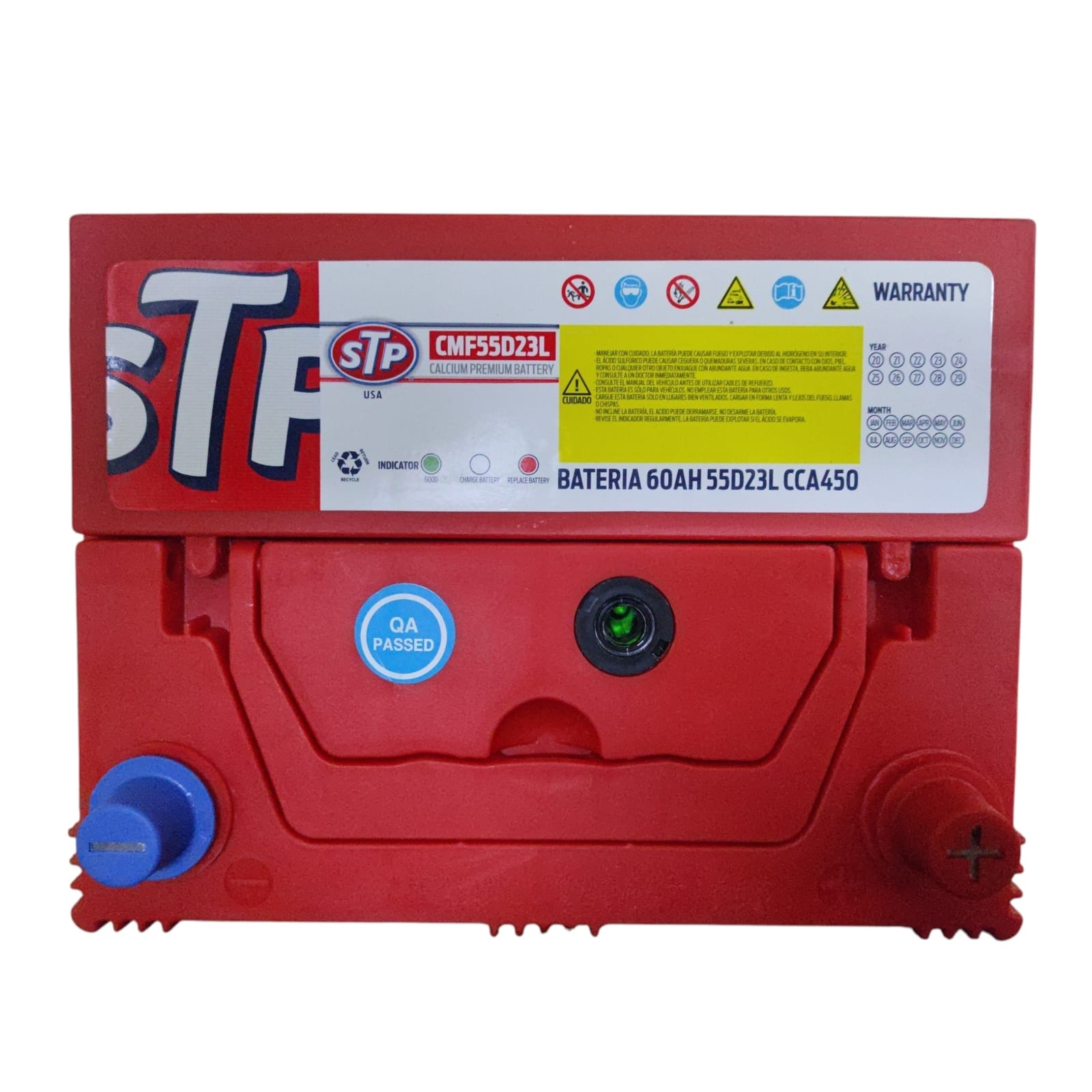 BATERIA 60AH CCA 450 (- +) L 230 - AN 172- AL 220 C/PEST STP