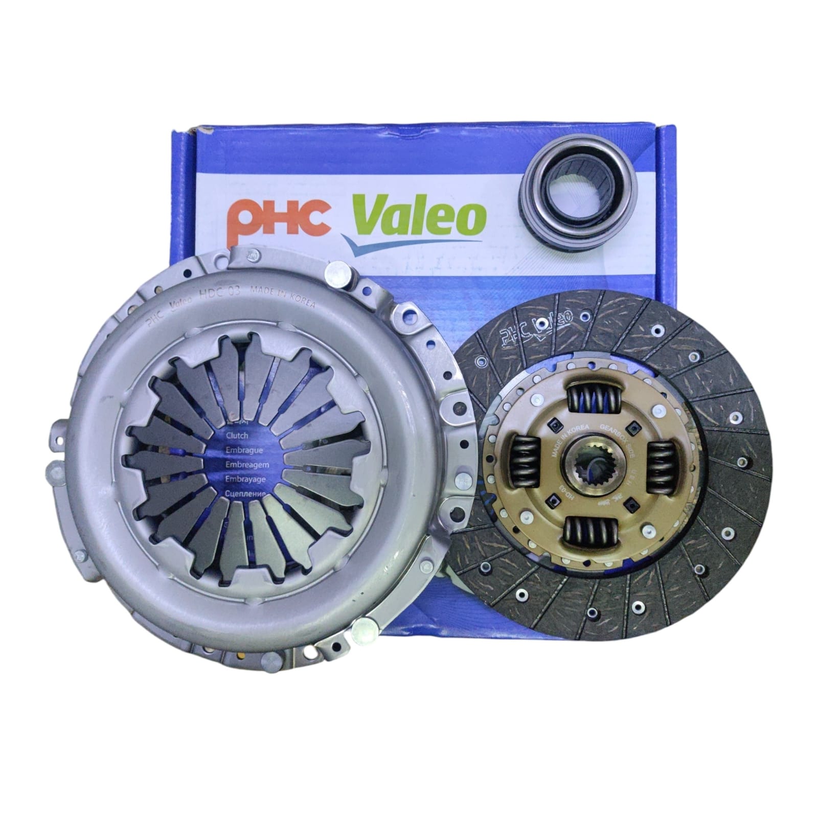 KIT EMBRAGUE HYUNDAI ACCENT 1.5 94/06 G4EK/G4EB/G4EC 200 MM KOREA VALEO